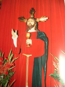 Imagen antigua de la Santa Cena