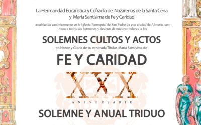 Solemne Triduo en honor a María Santísima de Fe y Caridad 2020