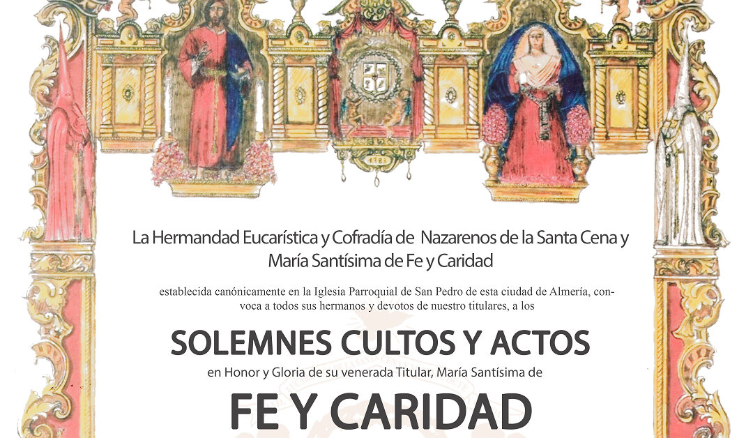 Solemne Triduo en honor de María Santísima de Fe y Caridad 2021