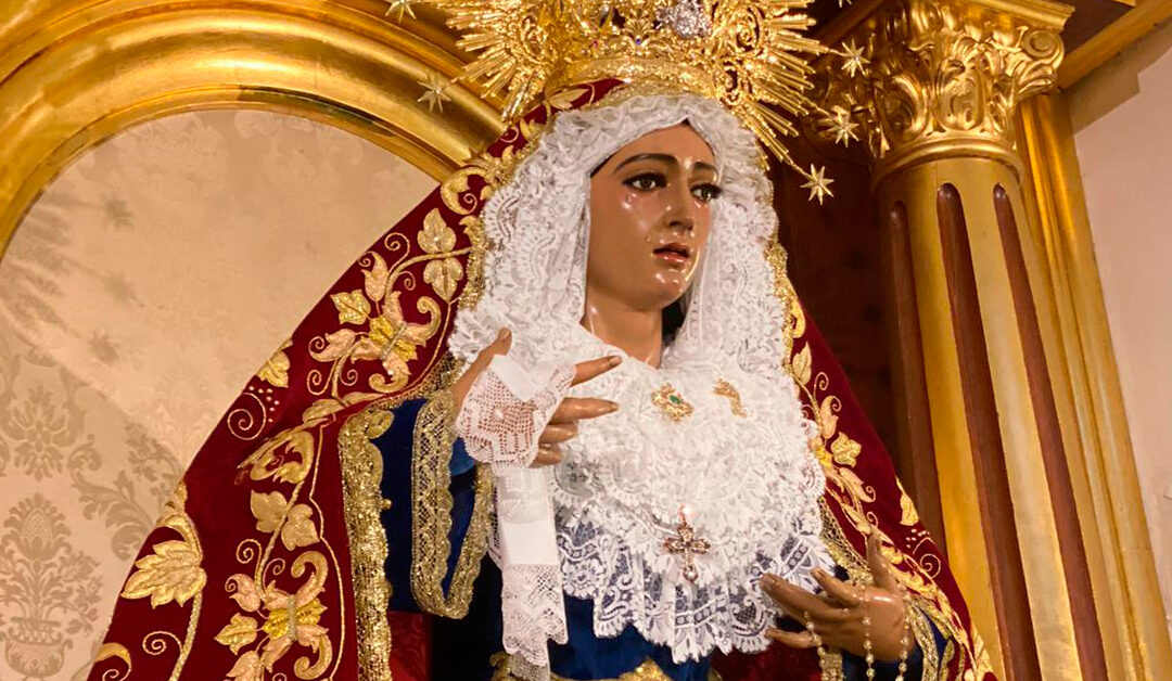 María Santísima de Fe y Caridad, vestida para el primer tiempo ordinario del año 2023